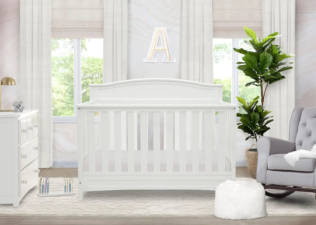 4-in-1 Convertible Baby Crib with Modern Design childrensterritory