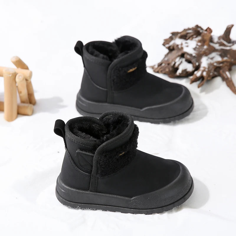 Kids’ Casual Snow Shoes with Plush Fur Accents