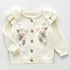 Baby Girls Long Sleeve Embroider Knit Cardigan childrensterritory