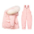 Little Boys Girls Thick Warm Down Jacket Jumpsuit Clothing Set childrensterritory