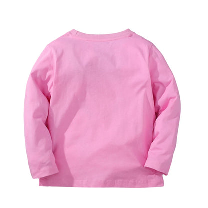Little Girls Long Sleeves Cartoon Design Autumn Tops childrensterritory