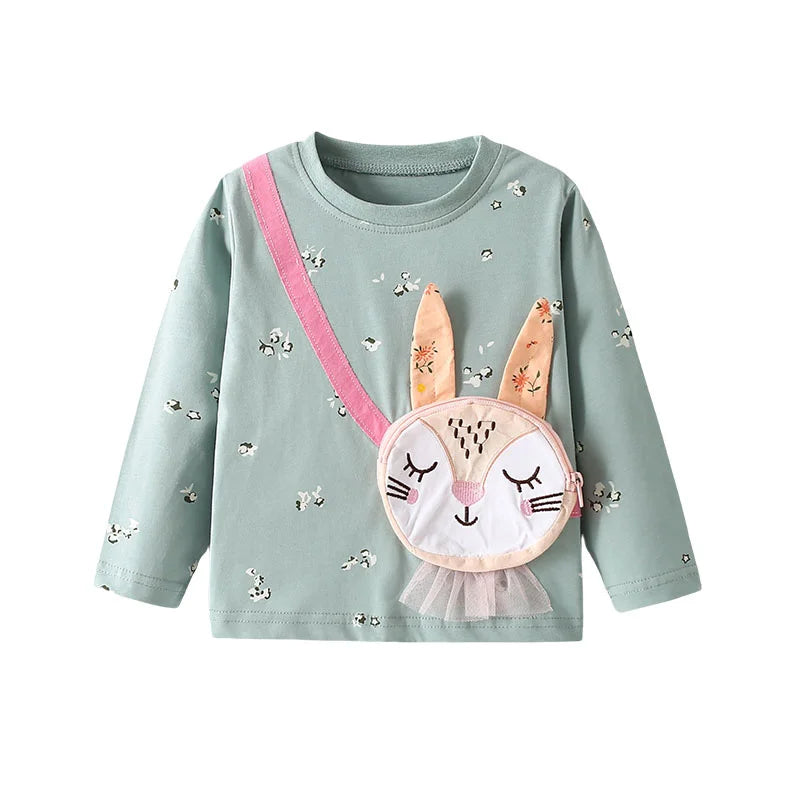 Full Sleeves Real Bag Design T-Shirts For Girls childrensterritory
