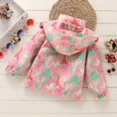 Girls’ Full-Sleeve Printed Hooded Jackets childrensterritory