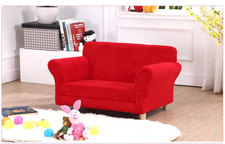 Kids Sofa Strawberry Designed Armrest Lounge Couch w/2 Pillow