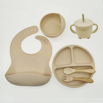 Baby 6/8-piece Silicone Tableware Set