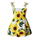 Kids Girl Sleeveless Floral Sling Summer Dresses childrensterritory
