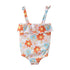 Kids/Baby Girls Floral Sleeveless Ruffle Swim Suit childrensterritory