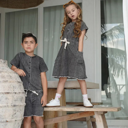 Baby/Kids Cotton Washed Denim Clothing Collection childrensterritory
