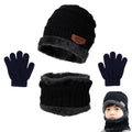 Plush Warm Winter Hat, Neck Scarf and Gloves Set for Kids childrensterritory