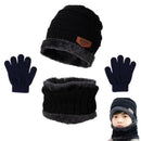 Plush Warm Winter Hat, Neck Scarf and Gloves Set for Kids childrensterritory