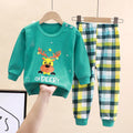 Kids Cartoon Print Autumn Casual Clothing Set childrensterritory