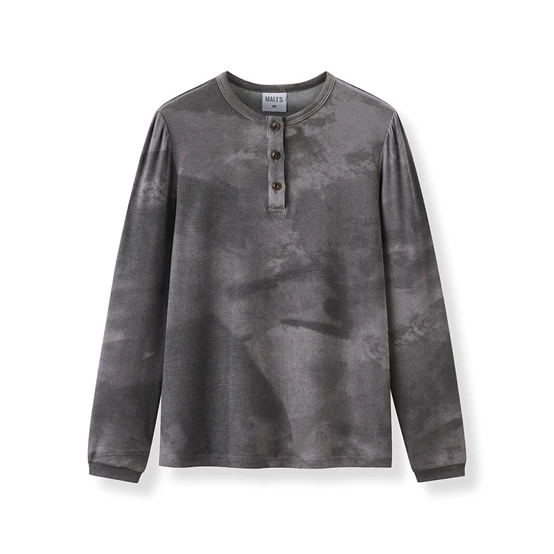 Ribbed Grey Melange Family Matching Clothing Sets