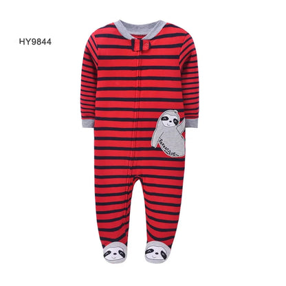 Newborn One-Piece Cotton Rompers with Zipper for All Seasons childrensterritory