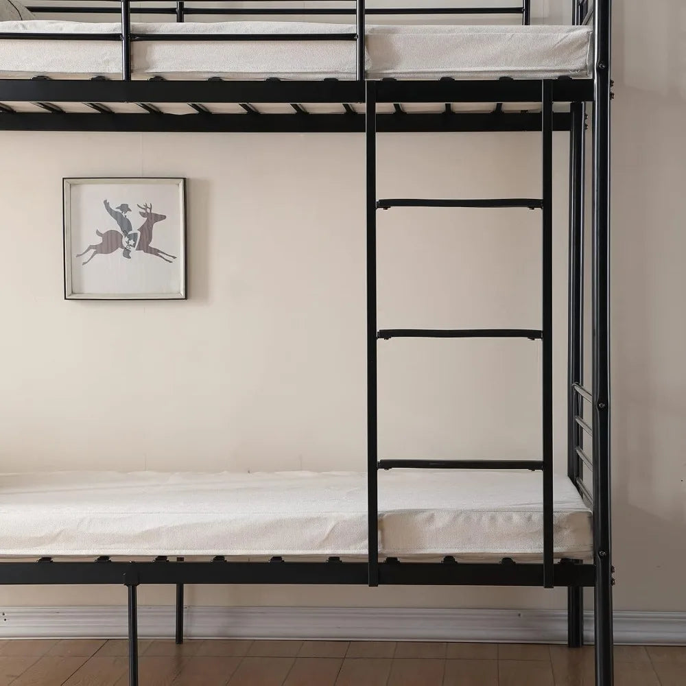 Metal Twin Bunk Beds for Kids/Teens/Adults with Stairs childrensterritory