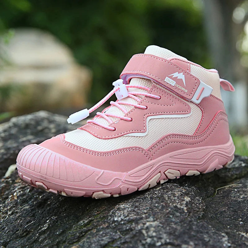 Kids New Designer Velcro High Top Climbing Shoes