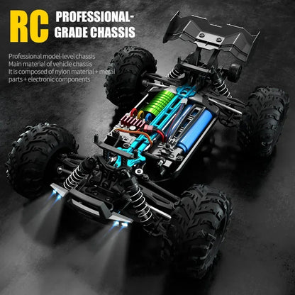 High-Speed 70KM/H 4WD RC Car With Led Lights childrensterritory