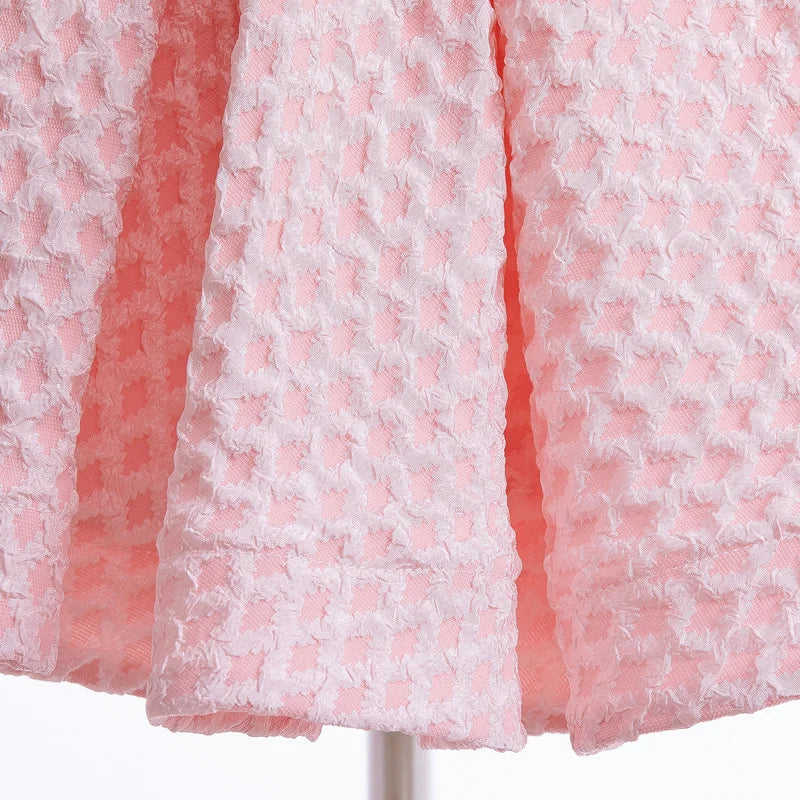 Long-Sleeved Flower Lace Design Princess Dresses For Girls