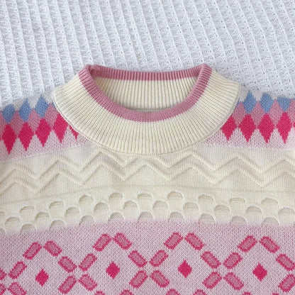 Girls’ Long-Sleeve Printed Warm Outfits childrensterritory