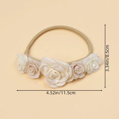 Flower Design Baby Girl Elastic Headband 3Pcs/Set childrensterritory