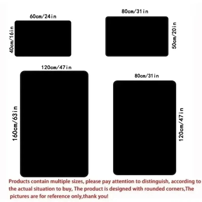 Large Non-Slip Christmas Carpet for Home Decor