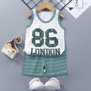 2PCS Cotton T-Shirts and Shorts Set for Toddler Boys Girls childrensterritory