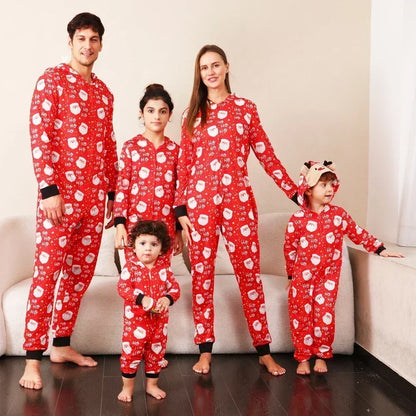 Warm Snowman Print Christmas Matching Pajamas for Family