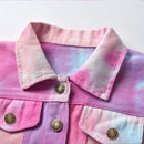 Kids Stylish Tiedye Denim Jackets for Spring Autumn childrensterritory