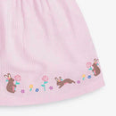 Pink Cute Cartoon Print Summer Dresses For Girls childrensterritory