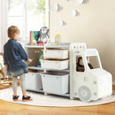 Car Design Kids Enclosed Toy Storage Organizer for Playroom