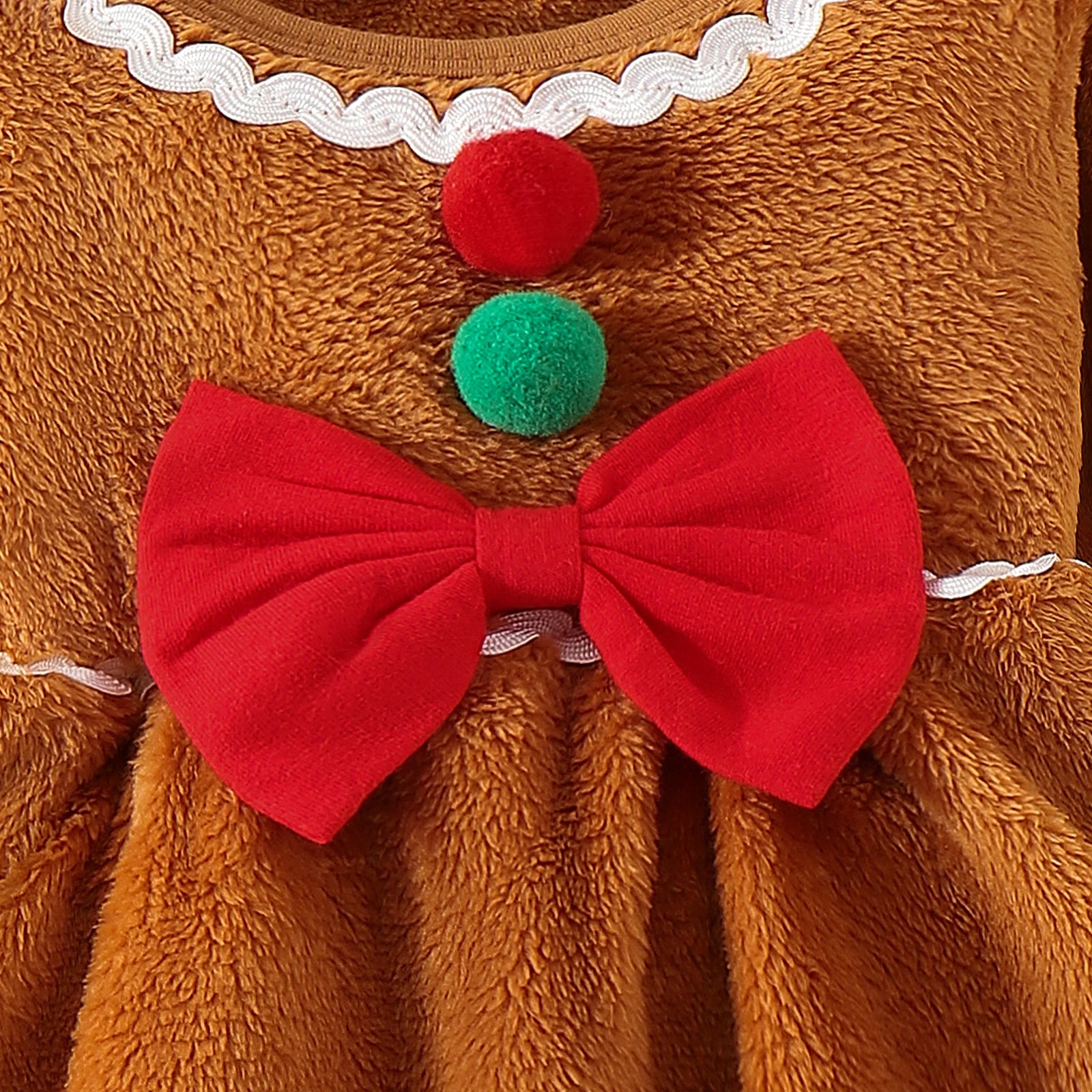 Baby Girls Bow Lace Design Winter Dresses