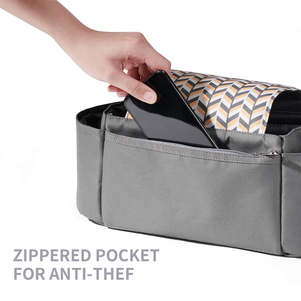 Expandable Baby Stroller Organizer with Shoulder Strap childrensterritory
