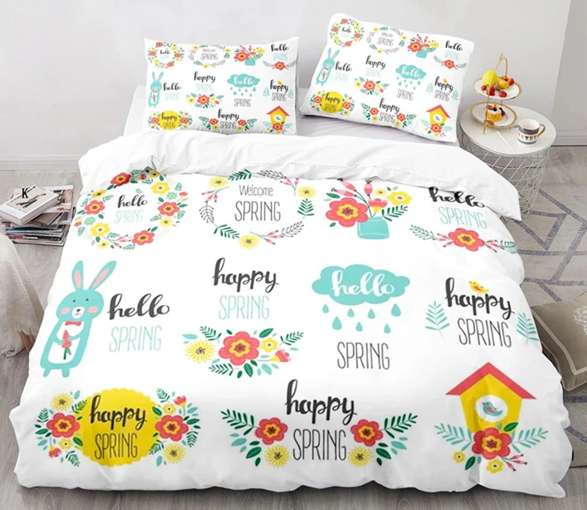 3D Cartoon Animal Print Microfiber Kids Bedding Sets