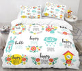 3D Cartoon Animal Print Microfiber Kids Bedding Sets childrensterritory