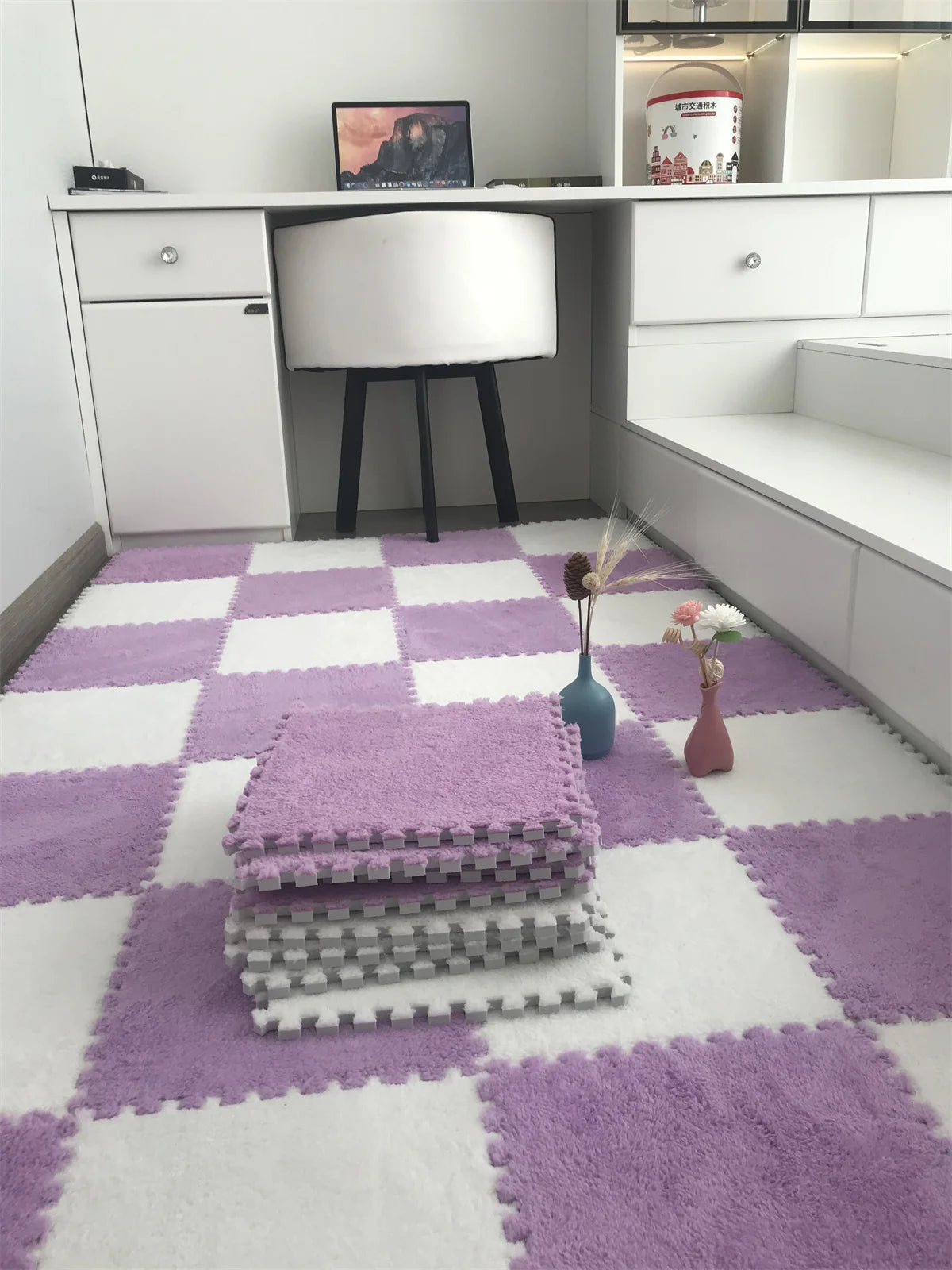 Soft Plush Kids Interlock Floor Mats, 30*30 CM childrensterritory