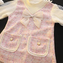 Elegant Warm Long Sleeve Princess Party Dress For Girls childrensterritory