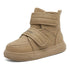 Kids Velcro Design Velvet Warm Fur Soft Shoes childrensterritory