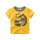 Cartoon Design Soft Cotton Summer Tees/T-shirts for Kids childrensterritory