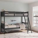 Convertible Twin-over-Twin Bunk Bed for Home childrensterritory