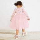 Little Girls Cartoon Ballet Girls Design Mesh Princess Dress childrensterritory