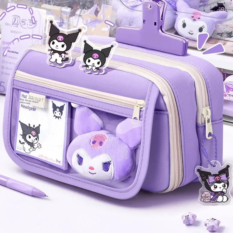 Large Capacity Kawaii Pencil Case For School Girls