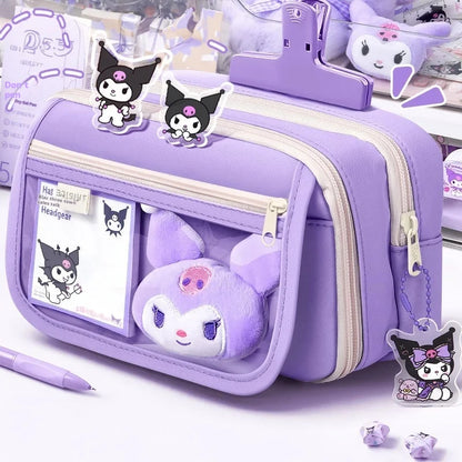 Large Capacity Kawaii Pencil Case For School Girls