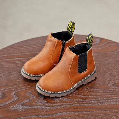 Infant Winter Warm Chelsea Design Leather Boots childrensterritory