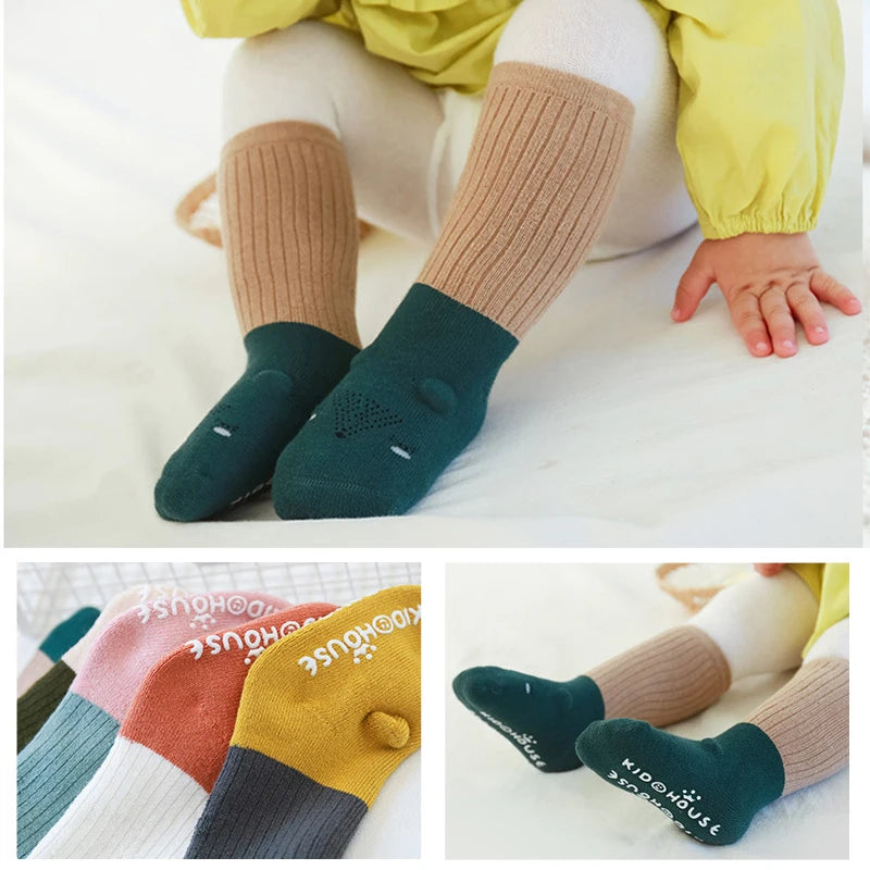 Baby Non-Slip Soft Cartoon Design Winter Socks