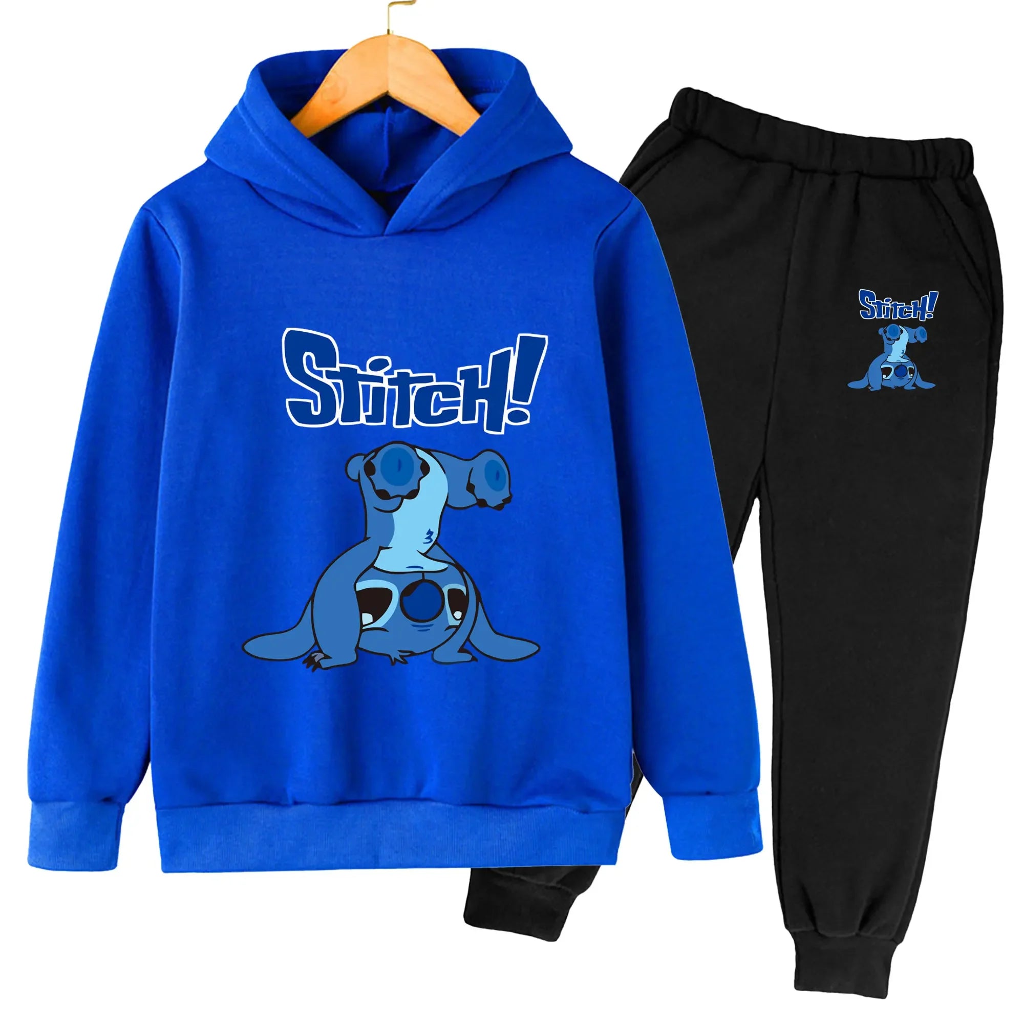 Long-Sleeved Cartoon Print Winter Tracksuit For Kids childrensterritory