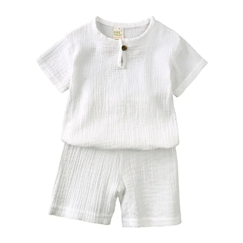 Short-Sleeved Casual Summer Outfits For Boys childrensterritory