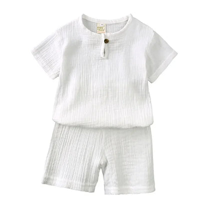 Short-Sleeved Casual Summer Outfits For Boys childrensterritory
