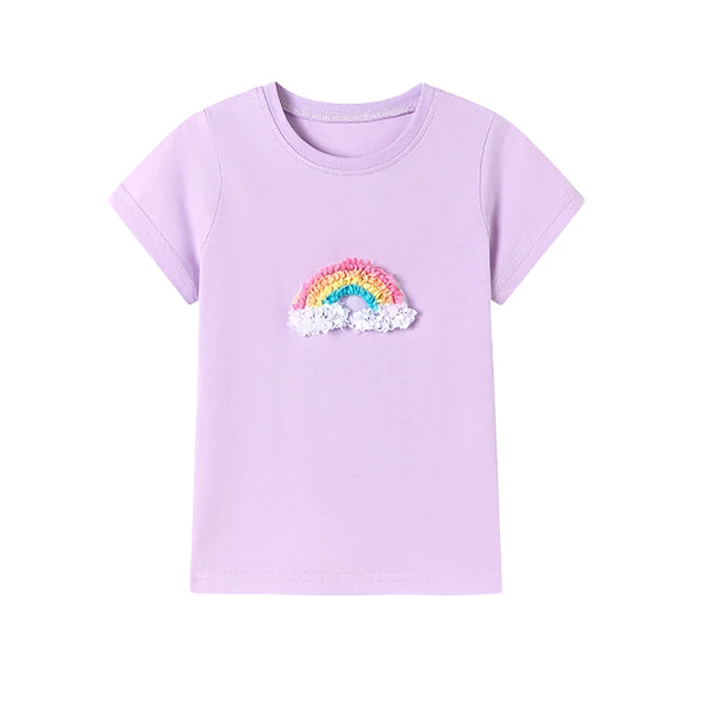 Cartoon Ladybug Design Little Girls Cotton Tops Tees