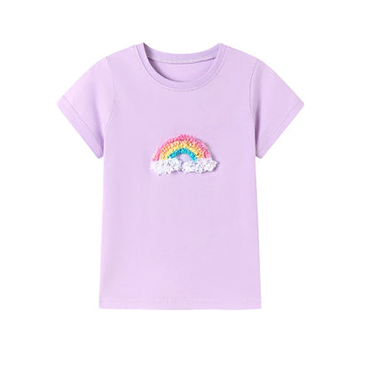 Cartoon Ladybug Design Little Girls Cotton Tops Tees