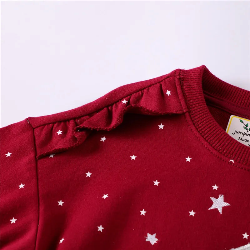 Kids' Long-Sleeved Animal Print Winter Sweatshirts