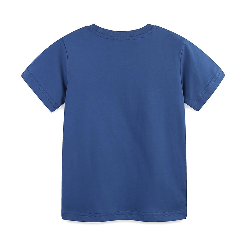 Cartoon Ships Design Summer T Shirts for Kids Boys childrensterritory
